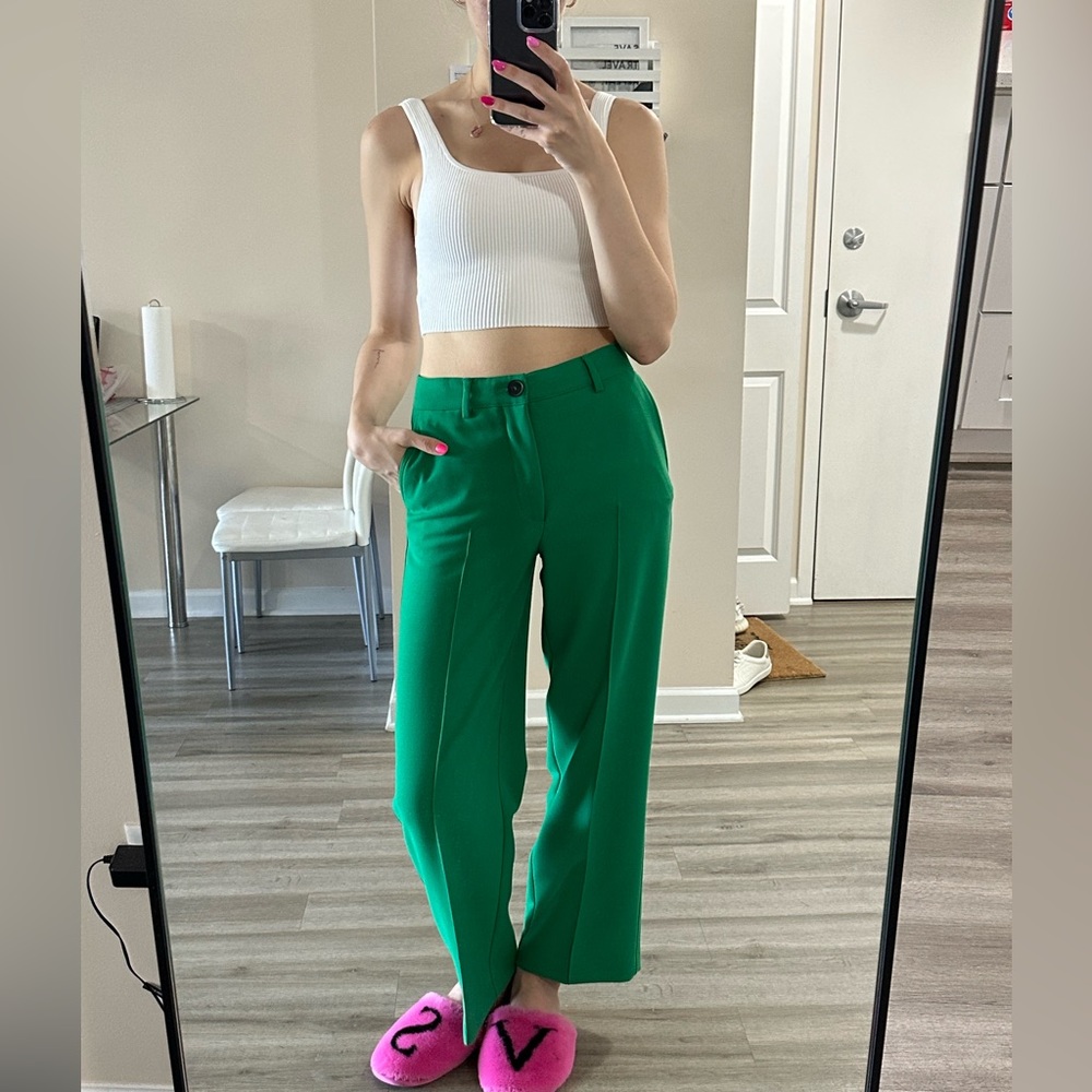Zara Women green trousers